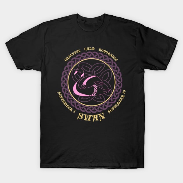 Irish Celtic Zodiac for September Seahorse Astrology T-Shirt by Riffize